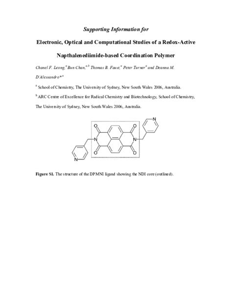 orcid chanel f leong|Electronic, optical, and computational studies of a redox.